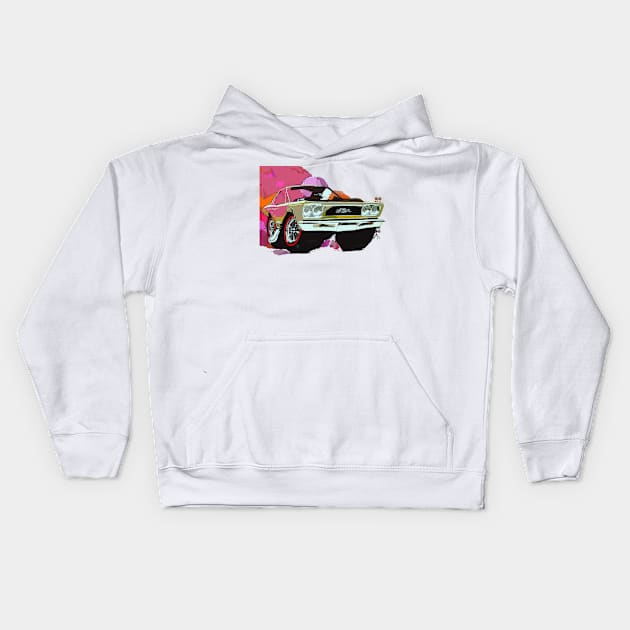 Muscle Car Kids Hoodie by Toby Wilkinson